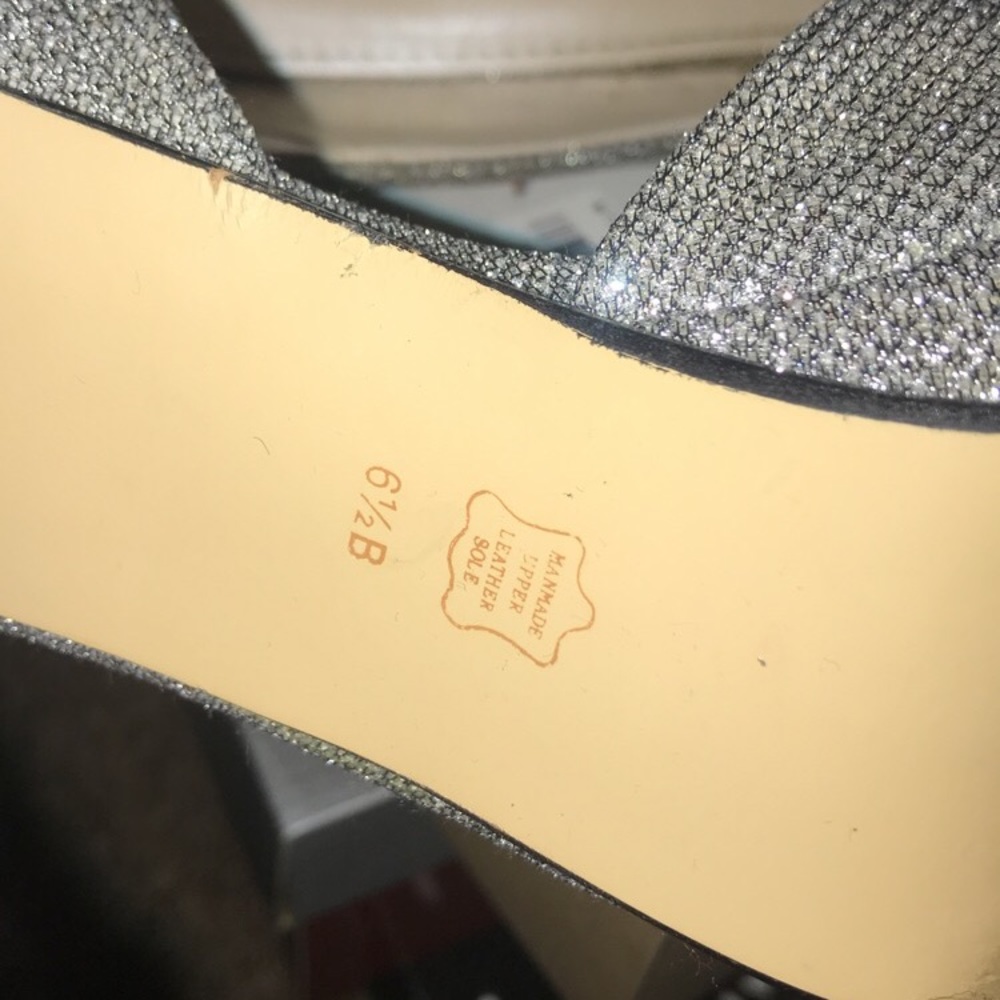Silver Mid Heel